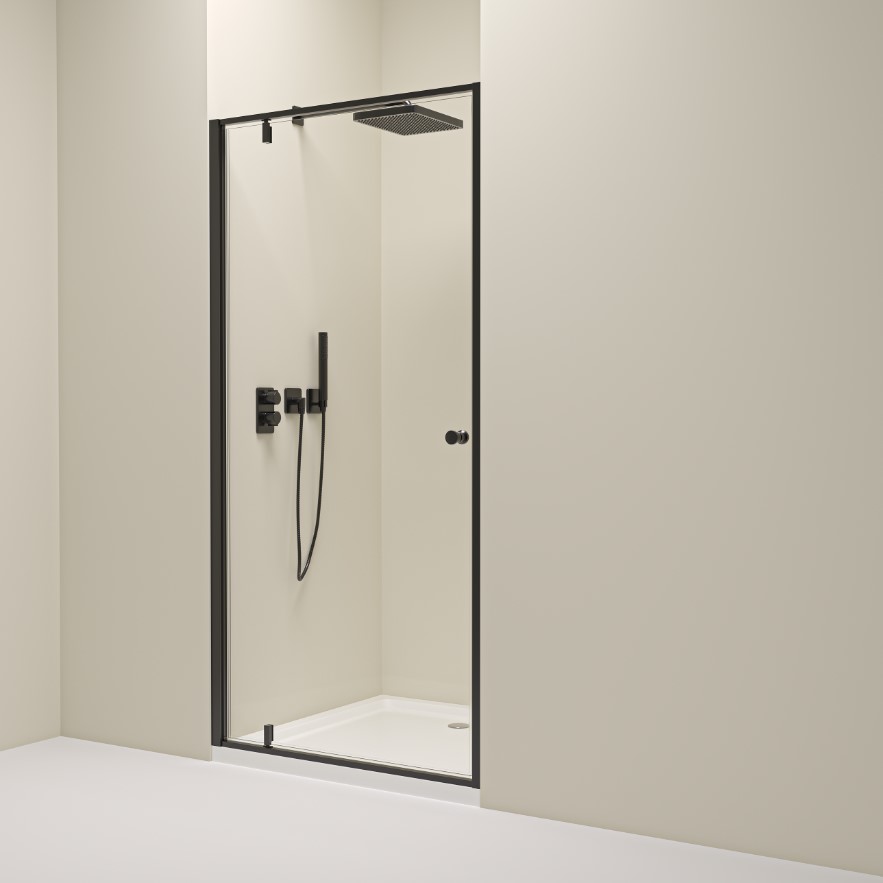 ERGA_Sydney_shower_door_to_opening_black profile-4